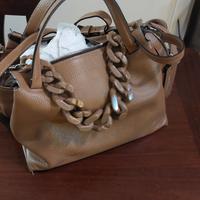 borsa beige marca CHIARINI con tracolla
