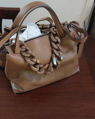 borsa beige marca CHIARINI con tracolla