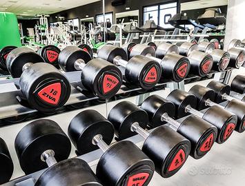 Set completo manubri Ziva, 1240kg con rastrelliere