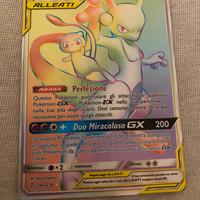 Pokemon ( mew e mewtwo alleati gx olografica )