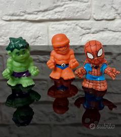 Set 3 Personaggi Marvel in Gomma