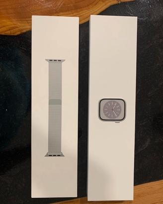 Apple watch serie 8  45 più cinturino in acciaio