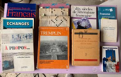 lotto n.12 testi scolastici lingua francese