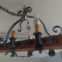 Lampadario Ferro battuto 6 luci 