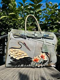 Borsa a mano Tosca Blu in vera pelle