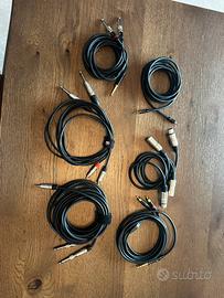 Lotto Cavi audio JACK 6.3mm-XLR-Minijack-RCA
