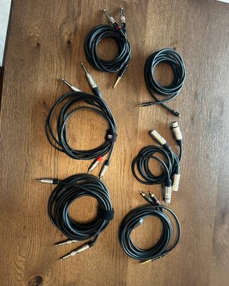 Lotto Cavi audio JACK 6.3mm-XLR-Minijack-RCA