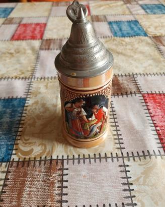 Boccale Birra DRM Ceramica Peltro