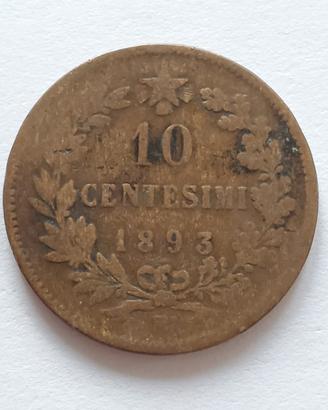 10 centesimi 1893 umberto I 