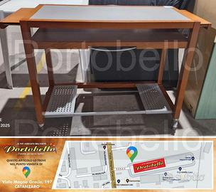 Codice: 263977 SCRIVANIA PC CON ROTELLE + 2 RIPIA