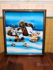 Quadro Naif con cornice 