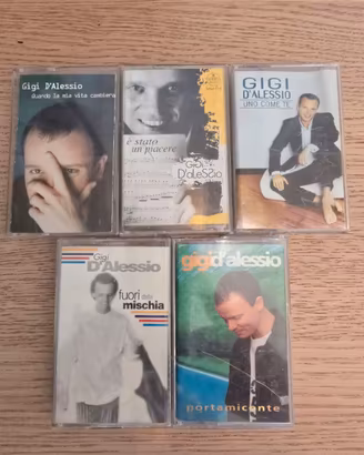Lotto musicassette Gigi D'alessio 