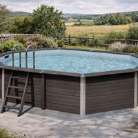 Piscina GRE ovale in composito 524×386 h124