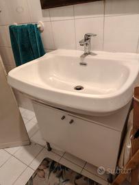lavandino ceramica+mobile+miscelatore 