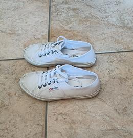 Superga bianche clearance e argento