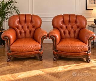Poltrone Chesterfield stile Veneziano