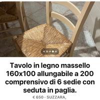 Tavolo in legno