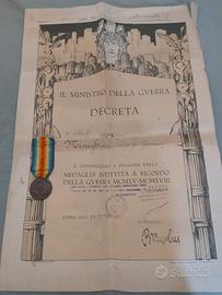 Decreto e medaglia interalleata 