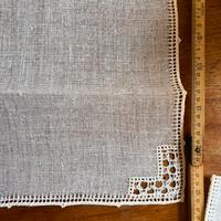 6 Fazzoletti lino vintage uncinetto fatti a mano