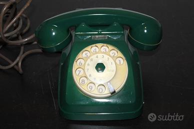 Telefono Sip Fisso Vintage Verde disco rotella
