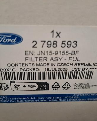 filtro combustibile Ford