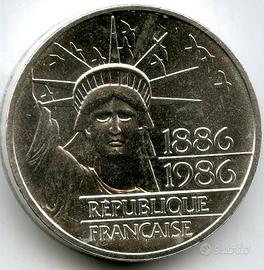 FRANCIA PIEDFORT ARGENTO 30g - 900 STATUA LIBERTA'
