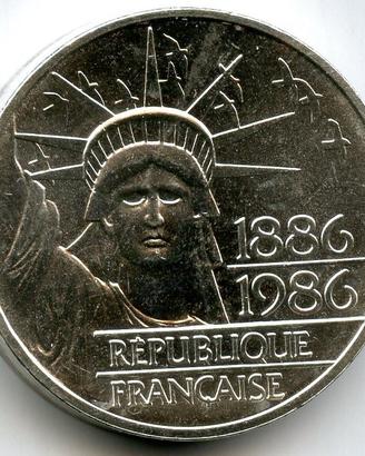 FRANCIA PIEDFORT ARGENTO 30g - 900 STATUA LIBERTA'