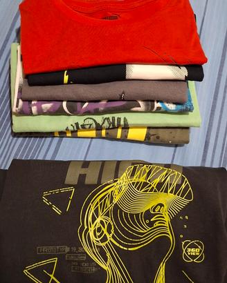 lotto di 6 t-shirt 11-13 anni +1 lunga in omaggio