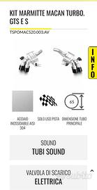 Scarico tubi style macan gts