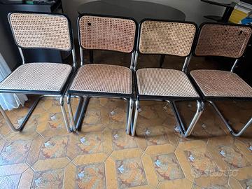 SET 4 sedie modello  tipo  "Cesca" di Marcel Breur