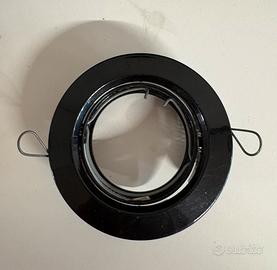 Faretto nero orientabile incasso