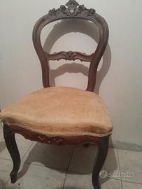 Sedie in noce epoca primi 800