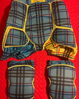 Pantaloncini paracoccige parafianchi e ginocchiere