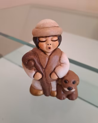 Presepe classico Thun pastore con cane fuori produ