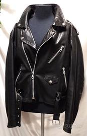 Anni '80 - Donna originale Chiodo nero Giubbetto L