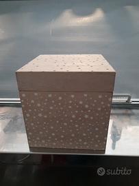 Scatola legno Portagioie cm 14x14x14,3