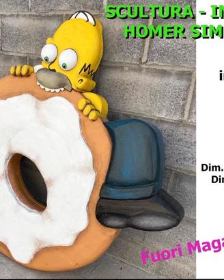 HOMER SIMPSON CIAMBELLA PARETE 3D NEGOZIO BAMBINI