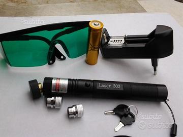 Laser verde prof.,puntatore e giochi di luci