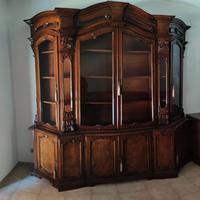 mobile salotto madia vetrinetta legno massello 