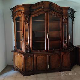 mobile salotto madia vetrinetta legno massello 