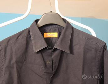 Camicia blu in cotone GABARDINE taglia 15 e mezzo