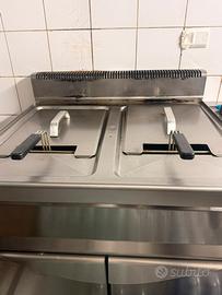 Friggitrice Professionale 2 Vasche Acciaio Inox