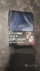 Ultra Pro 3" x 4" BLACK BORDER Toploader - 25pz
