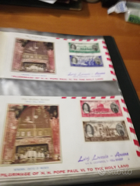 N.10 buste prima emissione viaggi Paolo VI 1964