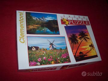 Clementoni 1X500 2X1000 Puzzle Cod 08102 Landscape
