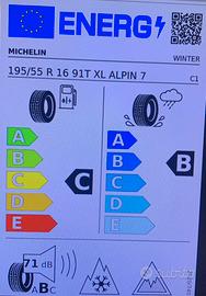 Pneumatici Michelin Alpin 7 195/55 R 16 91 T XL