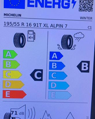 Pneumatici Michelin Alpin 7 195/55 R 16 91 T XL