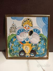 Quadro russo piastrella epoca sovietica originale