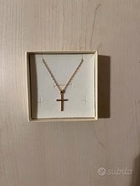 Collana con crocifisso d oro