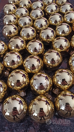 90 palline natalizie colore oro con punta albero